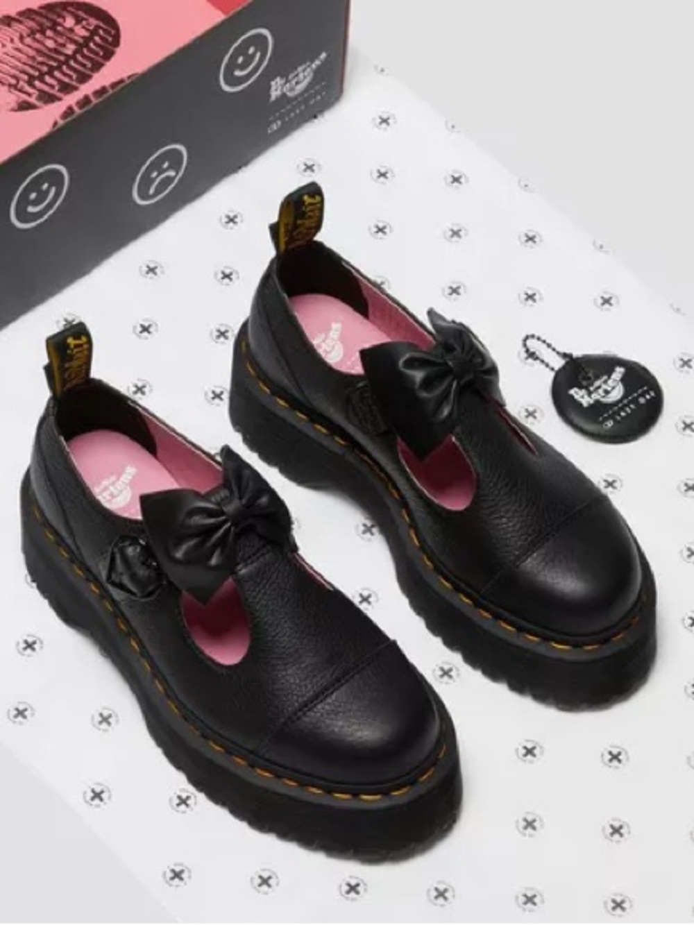 Dr. Martens x Lazy Oaf Bethan Leather Platform Bex Sole Mary Jane Size 7 NEW